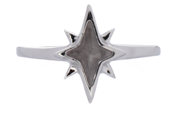 13x10mm North Star Ring – 14K White Gold