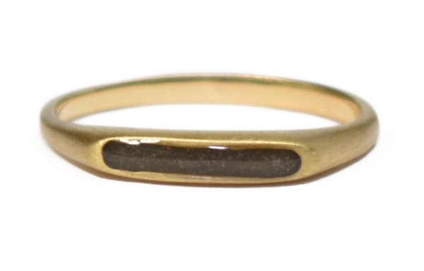 2x13mm Brushed Smooth Band Ring – 14K Yellow Gold