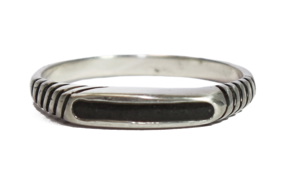 2x13mm Brushed Smooth Band Ring – Sterling