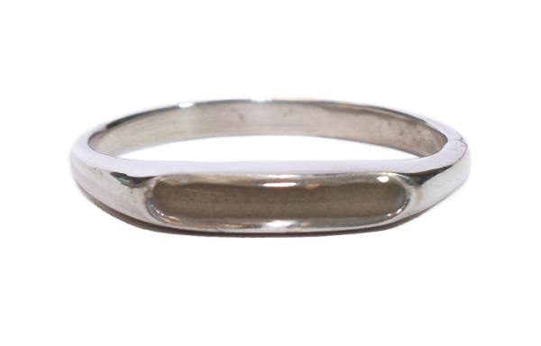 2x13mm Brushed Smooth Band Ring – Sterling Silver