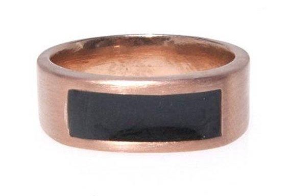 8mm Brushed Band Ring – 14K Rose Gold