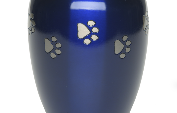 Classic Paw – Cobalt Blue with Silver Paw Prints