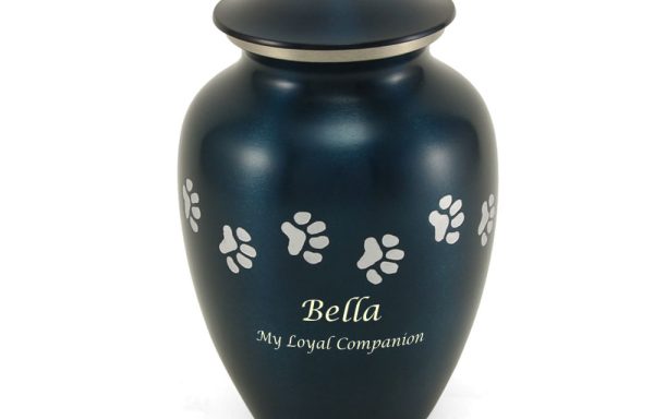 Classic Paw – Dark Teal with Silver Paw Print